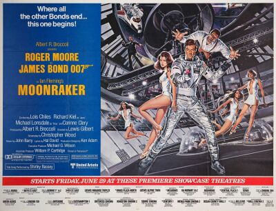 596. Subway Poster (60" x 45"); Advance; Very Fine+ Folded ### JAMES BOND: MOONRAKER (1979)