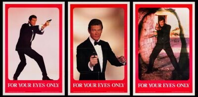 597. Set of 3 One Sheets (27" x 41"); Grezon Productions Advance Styles A, B and C; Very Fine- Folded ### JAMES BOND: FOR YOUR EYES ONLY (1981)