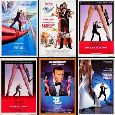 601. One Sheets (6) (27" x 41"); Advance (1); Very Fine- Folded ### JAMES BOND FRANCHISE (1981 - 1987)