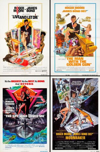602. One Sheets (4) (27" x 41"); Fine+ Folded ### JAMES BOND FRANCHISE (1973 - 1979)