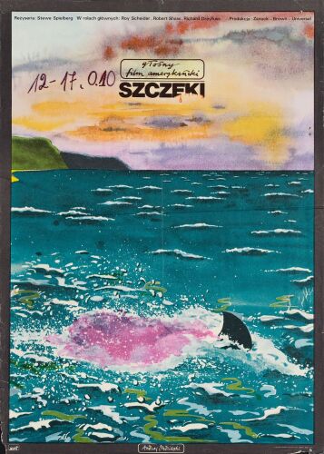 609. Polish Poster (22.5" x 31.5"); The Collection of the Late J. Stephen Ryan; Fine+ Folded ### JAWS (1975)