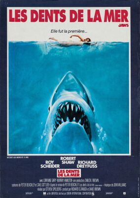 611. French Petite (15" x 21.25"); The Collection of the Late J. Stephen Ryan; Very Fine+ Folded ### JAWS (1975)
