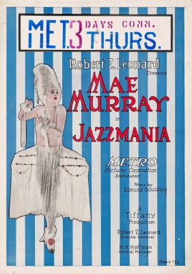 614. Window Card (14" x 22"); Very Fine ### JAZZMANIA (1923)