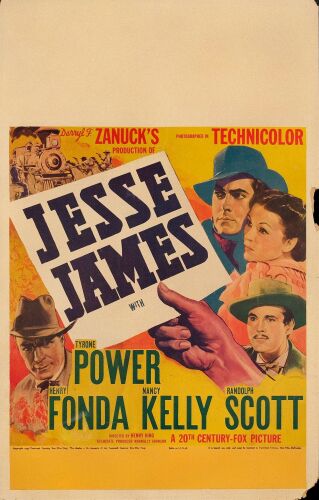 616. Window Card (14" x 22"); Fine- ### JESSE JAMES (1939)