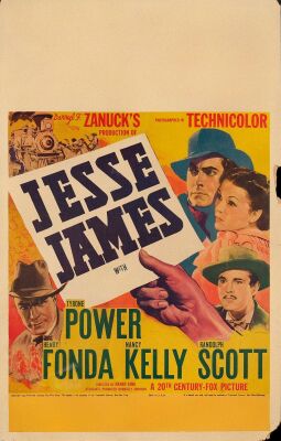 616. Window Card (14" x 22"); Fine- ### JESSE JAMES (1939)