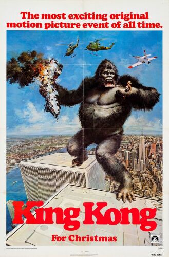 629. One Sheet (27" x 41"); Advance; Very Fine- Folded ### KING KONG (1976)
