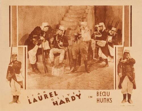 639. Lobby Card (11" x 14"); Fine- on Paper ### LAUREL & HARDY: BEAU HUNKS (1931)