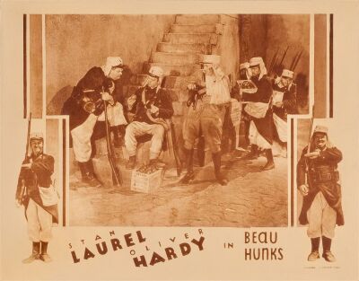 639. Lobby Card (11" x 14"); Fine- on Paper ### LAUREL & HARDY: BEAU HUNKS (1931)