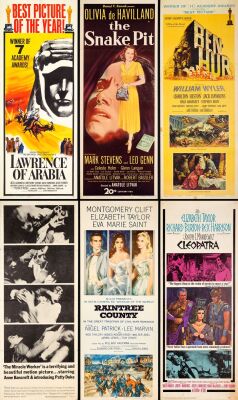 640. Inserts (64) (14" x 36"); Fine+ Rolled ### LAWRENCE OF ARABIA AND OTHER DRAMAS INSERTS (1948 - 1983)