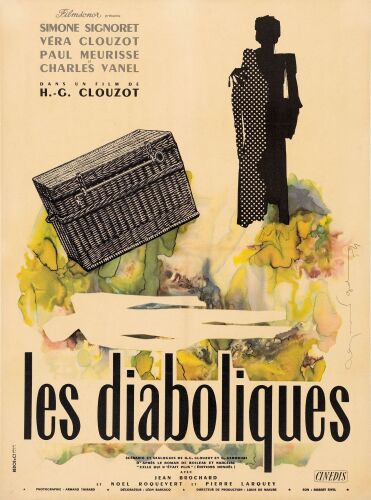 642. French Moyenne (23.25" x 31.5"); Very Fine on Linen ### LES DIABOLIQUES (1955)