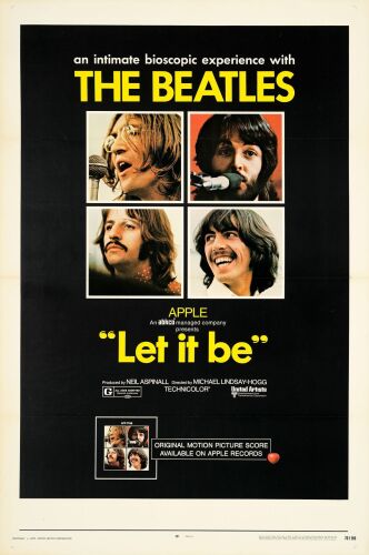 643. One Sheet (27" x 41"); Very Fine+ on Linen ### LET IT BE (1970)