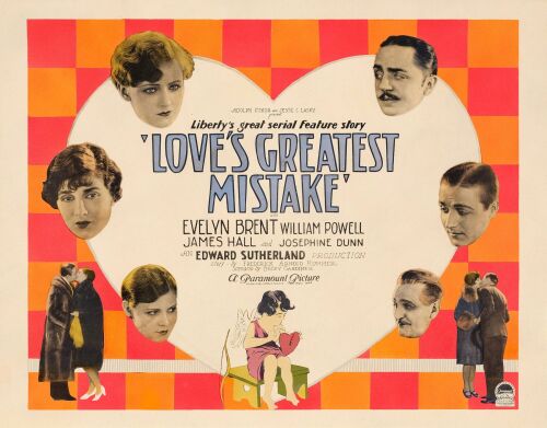 655. Half Sheet (22" x 28"); Fine+ on Paper ### LOVE'S GREATEST MISTAKE (1927)