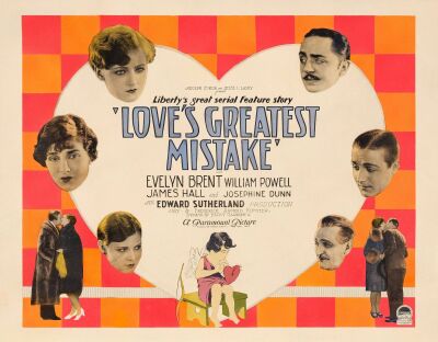 655. Half Sheet (22" x 28"); Fine+ on Paper ### LOVE'S GREATEST MISTAKE (1927)