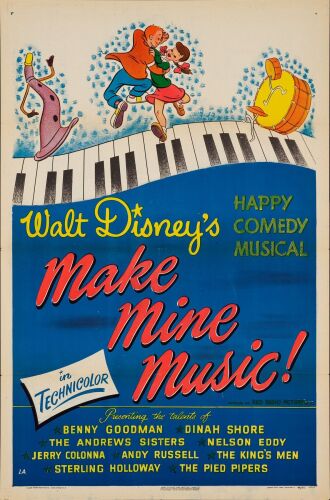 658. One Sheet (27" x 41"); Style A; Near Mint Folded ### MAKE MINE MUSIC (1946)