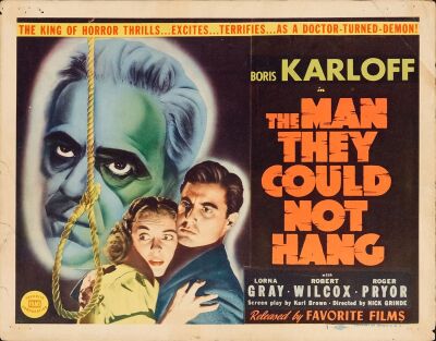 659. Title Lobby Card (11" x 14"); Fine+ ### THE MAN THEY COULD NOT HANG (R-1947)