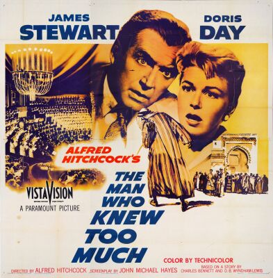 660. Six Sheet (78" x 78.5"); Very Fine Folded ### THE MAN WHO KNEW TOO MUCH (1956)