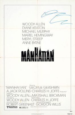 662. One Sheet (27" x 41") Signed by Diane Keaton (JSA COA); Fine+ Folded ### MANHATTAN (1979)