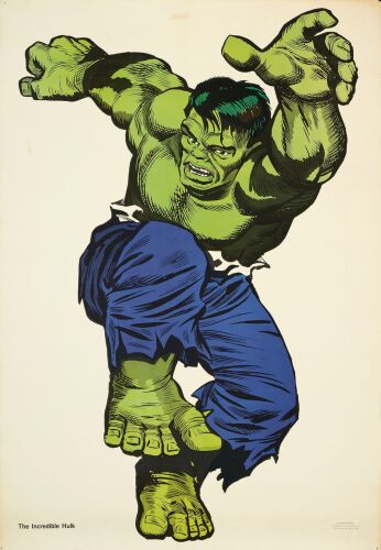 664. Commercial Poster (29" x 42"); Very Fine+ Rolled ### MARVEL COMICS: THE INCREDIBLE HULK (1966)