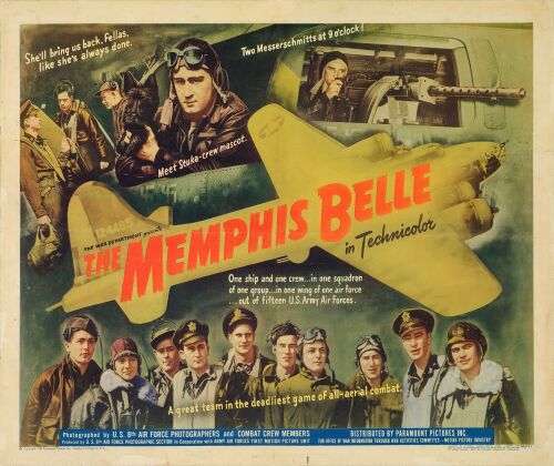 671. Half Sheet (22" x 28"); Style B; Fine on Linen ### THE MEMPHIS BELLE: A STORY OF A FLYING FORTRESS (1944)