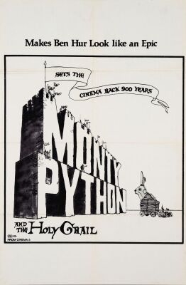 683. One Sheet (27" x 41"); Alternate Quote Style; Very Fine+ Folded ### MONTY PYTHON AND THE HOLY GRAIL (1975)