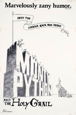 684. One Sheet (27" x 41"); The Collection of the Late J. Stephen Ryan; Very Fine- Folded ### MONTY PYTHON AND THE HOLY GRAIL (1975)