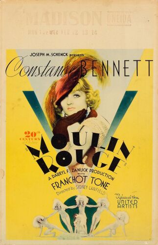 686. Window Card (14" x 22"); Fine+ ### MOULIN ROUGE (1934)