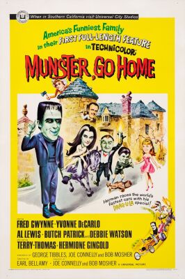 688. One Sheet (27.25" x 40.75"); Very Fine- on Linen ### MUNSTER, GO HOME (1964)
