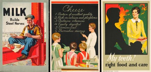 694. Promotional Posters (3) (12.25" x 18"); Rolled (1) and On Linen (2); Very Fine+ Rolled ### NATIONAL DAIRY COUNCIL (c.1930)