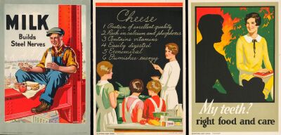 694. Promotional Posters (3) (12.25" x 18"); Rolled (1) and On Linen (2); Very Fine+ Rolled ### NATIONAL DAIRY COUNCIL (c.1930)
