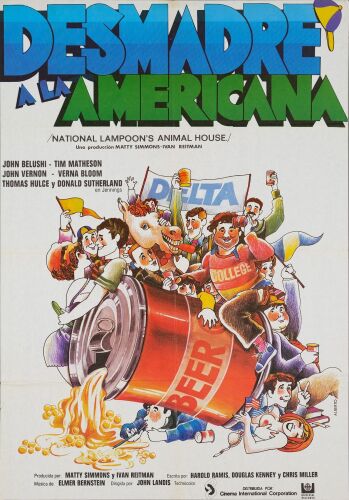 698. Spanish One Sheet (27" x 39"); The Collection of the Late J. Stephen Ryan; Very Fine Folded ### NATIONAL LAMPOON'S ANIMAL HOUSE (1978)