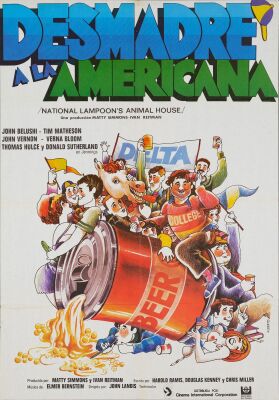 698. Spanish One Sheet (27" x 39"); The Collection of the Late J. Stephen Ryan; Very Fine Folded ### NATIONAL LAMPOON'S ANIMAL HOUSE (1978)