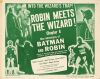 702. Title Lobby Card (11" x 14"); Chapter 8: "Robin Meets the Wizard!"; Very Fine ### THE NEW ADVENTURES OF BATMAN AND ROBIN (1949)