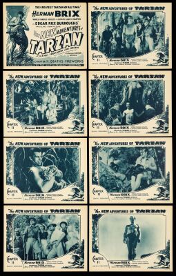 705. Title Lobby Cards & Lobby Cards (50) (11" x 14"); The Bradleigh Vinson Collection; Fine ### THE NEW ADVENTURES OF TARZAN (1935, 1929)