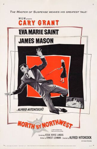 712. One Sheet (27" x 41"); The Collection of the Late J. Stephen Ryan; Very Fine- on Linen ### NORTH BY NORTHWEST (1959)