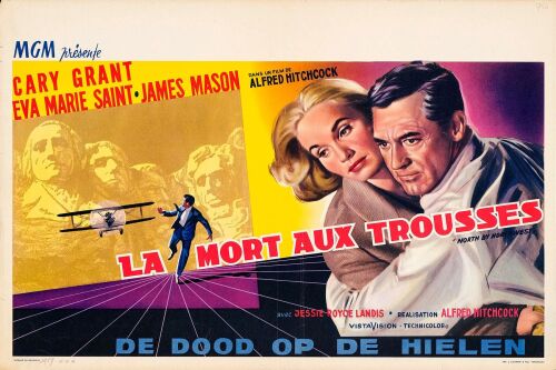 714. Horizontal Belgian Poster (21.25" x 14.25"); Very Fine- Folded ### NORTH BY NORTHWEST (1959)