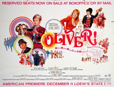 717. Subway Poster (60" x 45"); New York City Premiere Style; Very Fine- Folded ### OLIVER! (1968)