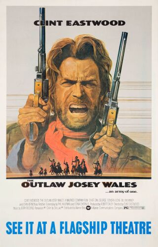 728. Transit One Sheet (29.25" x 45.5"); Very Fine+ on Linen ### THE OUTLAW JOSEY WALES (1976)