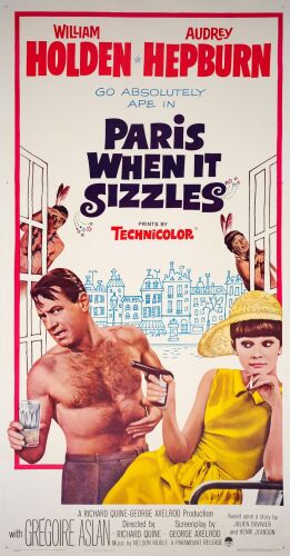 736. Three Sheet (41" x 79"); The Collection of the Late J. Stephen Ryan; Near Mint on Linen ### PARIS WHEN IT SIZZLES (1964)