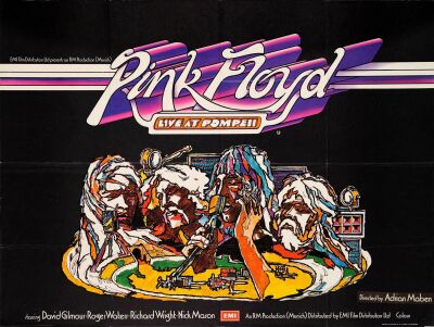 744. British Quad (39.5" x 29.5"); Country-of-Origin; Very Fine Folded ### PINK FLOYD: LIVE AT POMPEII (1972)