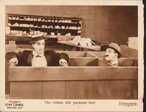 750. Lobby Card (11" x 14"); Very Fine- ### POSTAGE DUE (1924)