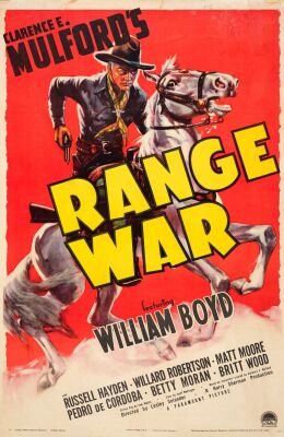 765. One Sheet (26.5" x 40.75"); Style A; Very Good+ on Linen ### RANGE WAR (1939)