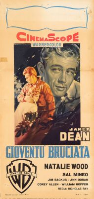 768. Italian Locandina (13" x 27.25"); Very Fine- Folded ### REBEL WITHOUT A CAUSE (1956)