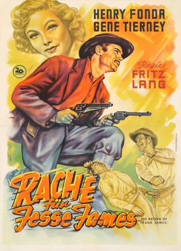 770. German A1 (23.75" x 33"); Very Fine- on Linen ### THE RETURN OF FRANK JAMES (1940)