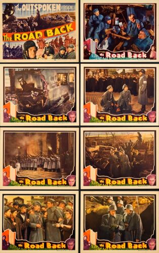 773. Lobby Card Set (8) (11" x 14:); Very Fine+ ### THE ROAD BACK (1937)
