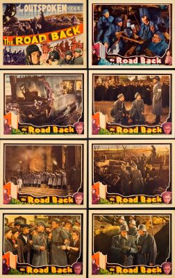 773. Lobby Card Set (8) (11" x 14:); Very Fine+ ### THE ROAD BACK (1937)