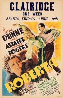777. Window Card (14" x 22"); Very Fine+ ### ROBERTA (1935)