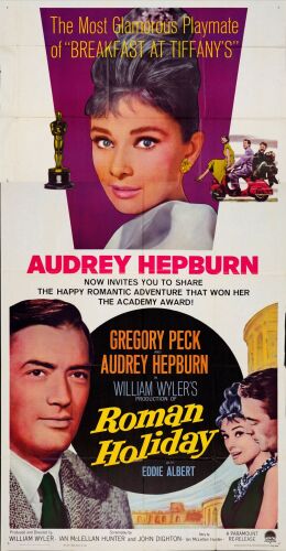 781. Three Sheet (41" x 81"); Very Fine+ Folded ### ROMAN HOLIDAY (R-1962)