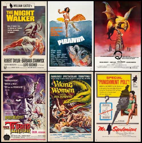 785. One Sheets (25) (27" x 41"); Fine+ Folded ### ROSEMARY'S BABY [1968] AND OTHERS FOLDED ONE SHEETS [25] (1954 - 1982)