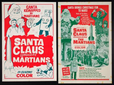 787. One Sheets (2) (27.5" x 40", 27" x 41"); Very Fine Folded ### SANTA CLAUS CONQUERS THE MARTIANS (1964)