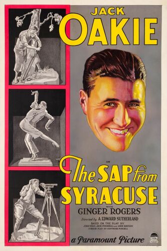 788. One Sheet (27.25" x 41"); Style A, Stone Lithograph; Fine+ on Linen ### THE SAP FROM SYRACUSE (1930)